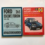 Två reparationshandböcker för Ford Escort/Orion 1990-1997