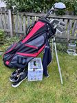 WilsonGolfset, med golf skor och golfbollar 