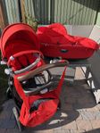 STOKKE vagn med liggdel och sittdel