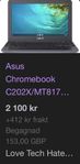 Säljer en näst intill oanvänd Asus Chromebook