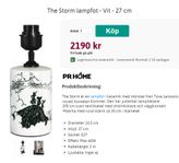 NY! Lampfot Mumin The Storm lampa Mumin Moomin design