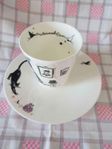 Julklapp? Set mugg+assiett Mlle Oiseau design Lovisa Burfit