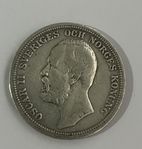 Oscar II Silver 2 Krona år 1900