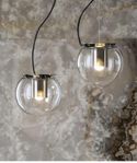 the globe ceiling - Oluce 3st satin gold/anodic brons