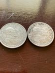 Set. 2 st. 1907 Sweden Silver 2 Kroner Oscar II