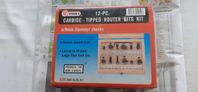 Carbide-tipped router bits kit