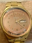 Soviet Gold Plated Watch Raketa Calendar Mechanical