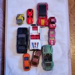 Samling med leksaksbilar majorette corgi matchbox hot wheels