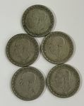 5st Gustaf V Silver 1 Krona år 1943