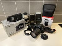 Canon EOS 5D Mark IV, optik och blixtar