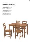 Dining Table with Chair - Ikea Jokkmok