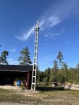 Fackverkmast 13 meter hög