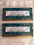 Hynix 1GB 1Rx8 PC3 Memory x2