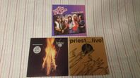 Judas Priest,Accept och Keel LP skivor