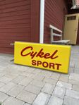 dubbelsidig ljusskylt cykel sport