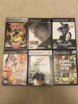 Playstation 2 spel 6st PS2 spelpaket