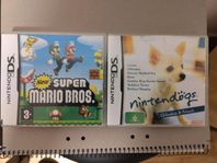 New Super Mario Bros och Nintendogs Nintendo DS spel