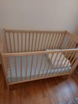 Child Crib and dining chair