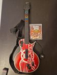 PS3 GUITAR HERO GITARR + AEROSMITH SPEL SLL FUNKAR PERFEKT