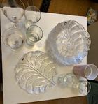 Cutlery, Glassware, glasses, Spoons, fork, platter