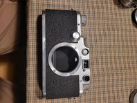 Leica III c sharkskin med flera objektiv