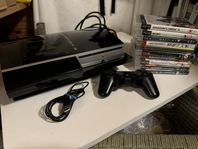 Sony PlayStation 3 Fat, 320GB HDD, Kontroll, Spel