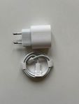 Apple Original 20W snabbladdare iPhone m. lightning-kabel