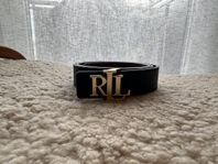 Lauren Ralph Lauren LOGO REVERSIBLE PEBBLED LEATHER BELT 