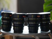 Veydra 12, 16, 25, 50mm Primes mft cinemaobjektiv