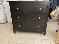 IKEA Hemnes byrå svart, 3 lådor