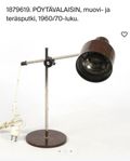 vintade bordslampa 1960