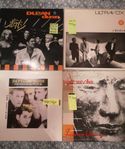 Paket vinylskivor synthpop 80-talet 