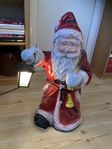 Underbart fin stor jultomte med lampa