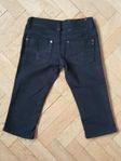 Svarta jeans med blingbling detaljer korta.waist 32,xxs