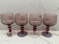 4 vinglas wine glasses pink shapes Spectra Sagaform