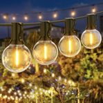 LED Fairy Lights utomhus, 18 m/60 ft 30 + 1 G40-lampor IP45