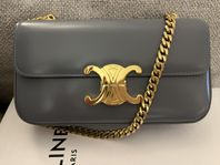 Celine Chain Shoulder Bag, blue grey