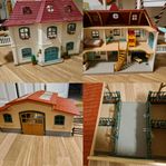 Schleich, hästar, stall, hus, mm