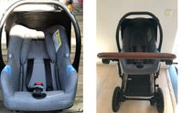 Kinder Kraft 3 in one Barnbil seat och Stroller (vagn)