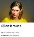 Två biljetter till Ellen Krauss 