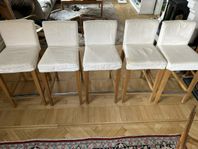 5x BERGMUND barstol från IKEA 