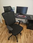 Ikea table and office chair 