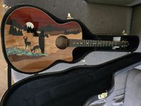 Luna Vista Deer Tropical Wood Electro Acoustic W/ Case