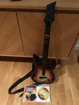 Playstation 3 (PS3) Gitarr + spel Guitar Hero