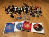 Disney Infinity 2.0 + 3.0 + figurer + tillbehör 