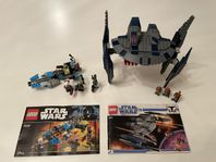 Lego Starwars 75167 & 8016 Kompletta med fina ritningar