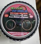 2 Glow wheel ljusslinga till cykel hjul 20 tum .Nya .