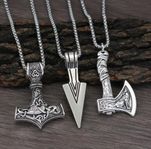 Halsband viking yxa inkl. kedja. 