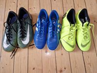 Innefotbollsskor Nike Mercurial och Adidas Nemeziz