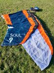 Flysurfer Soul 9m foilkite med bom+leash